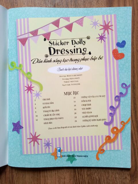 Sách - Dán Hình Sáng Tạo Trang Phục Búp Bê - Buổi Dạ Hội Đáng Nhớ | BigBuy360 - bigbuy360.vn