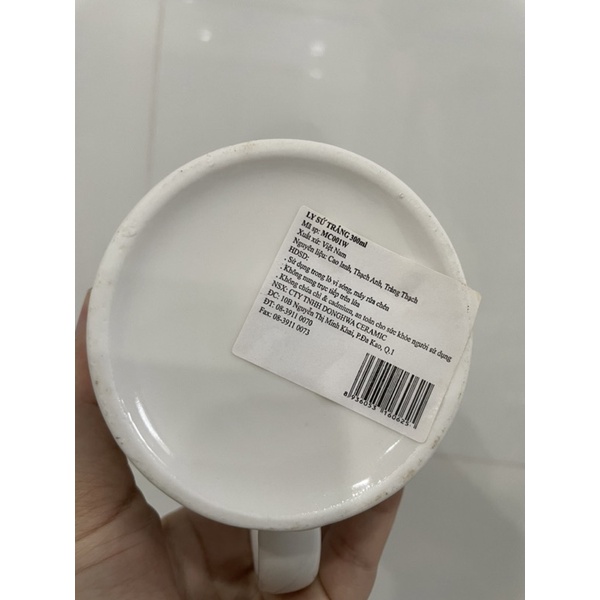 Set 2 ly sứ cao cấp DONGHWA 300ml(sử dụng đc trong lò viba&amp;máy rửa chén)