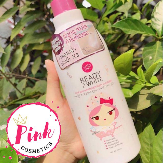 Sữa tắm trắng da Cathy Doll Ready 2 White One Day Whitener Body Cleanser 500ml