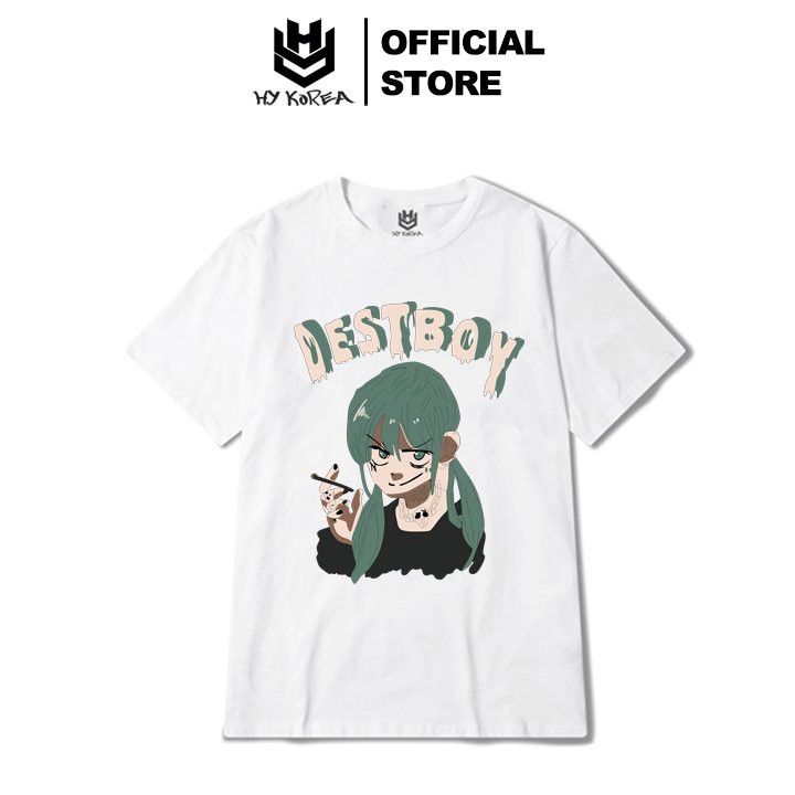 Áo Thun Tay Lỡ Form Rộng Unisex In Hình DESTBOY - HY Korea.