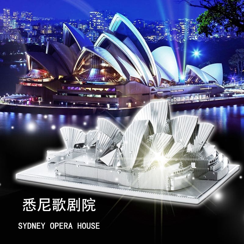 Bộ Lắp Ráp Ngôi Nhà Sydney 3d Bằng Kim Loại