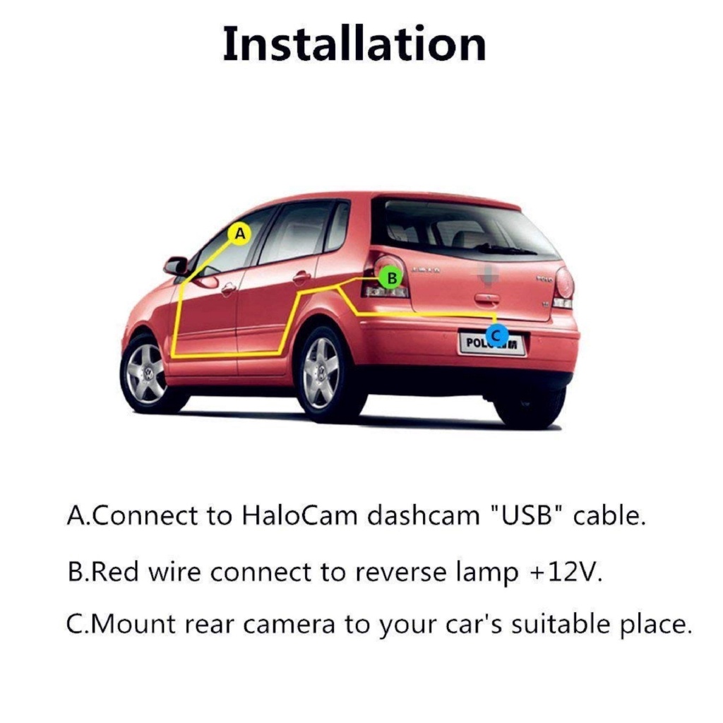 Camera Chiếu Hậu EKLEVA 2.5mm (4Pin Hoặc 5Pin) Có 4 Bóng LED Hỗ Trợ Quay Đêm Chống Thấm Nước Cho Ô Tô
