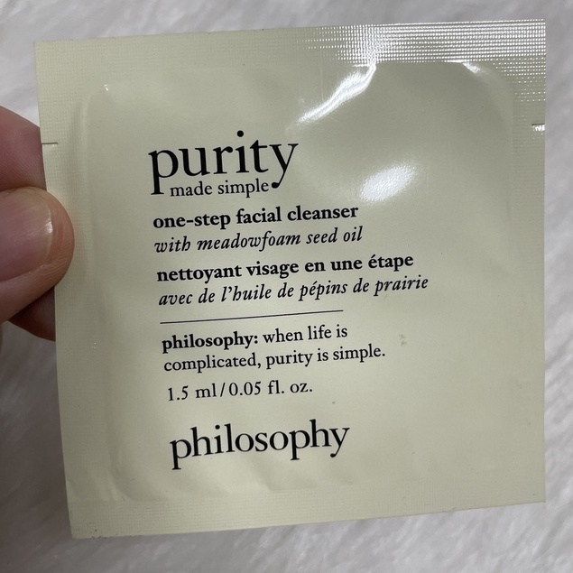 [CÓ BILL US] Sample mẫu thử SỮA RỬA MẶT PHILOSOPHY PURITY 1.5ml