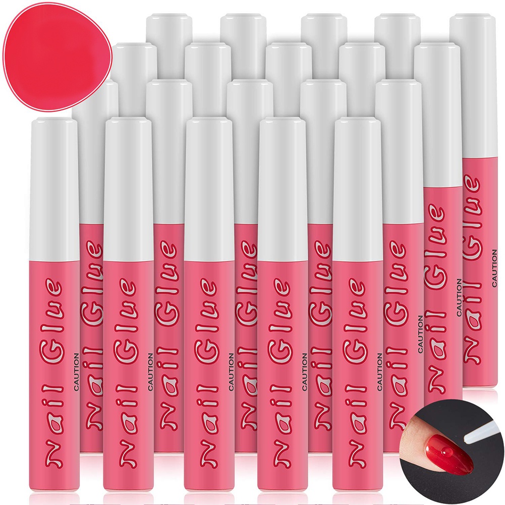 [Hàng mới về] 10 keo dán móng tay giả màu trong suốt không để lại dấu vết 2g