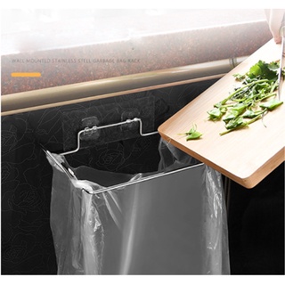 Giá treo túi đựng rác inox 304, kệ inox dán tường chịu lực