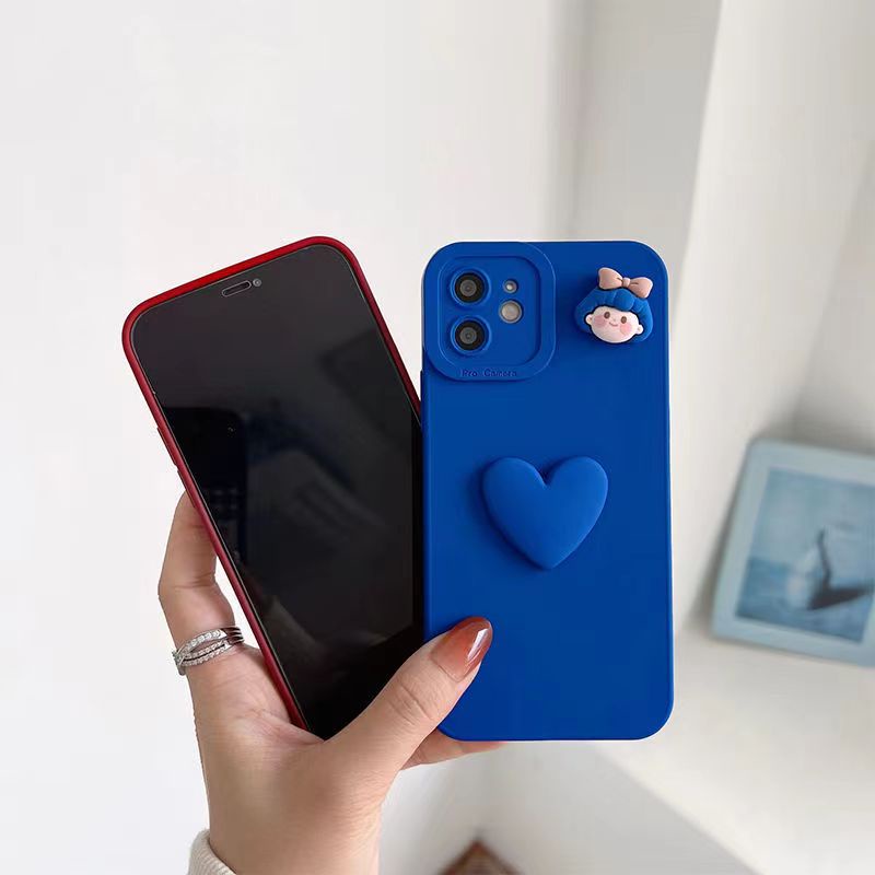 Ốp Điện Thoại Chống Sốc Hình Cô Gái Ngọt Ngào 3D Dễ Thương Cho Samsung A11 M11 Note 10 20 S20 S21 S22 S30 Plus Ultra Lite