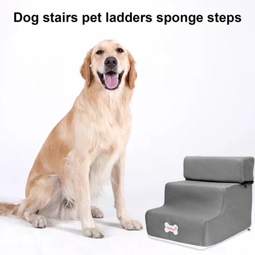 Pet Ramp Ladder Vật nuôi nhỏ Bậc thang Cầu thang Chó và mèo Thú cưng 3 bậc Thang giường