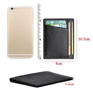 YINGSTAT Ví da mini siêu mỏng gập đôi