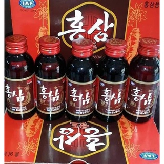 Nước hồng sâm nguyên chất Hàn Quốc hộp 10 chai×100ml