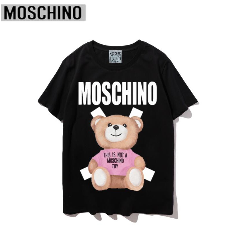 Áo Thun Vải Cotton Tay Ngắn In Hoạ Tiết Moschino Dễ Thương