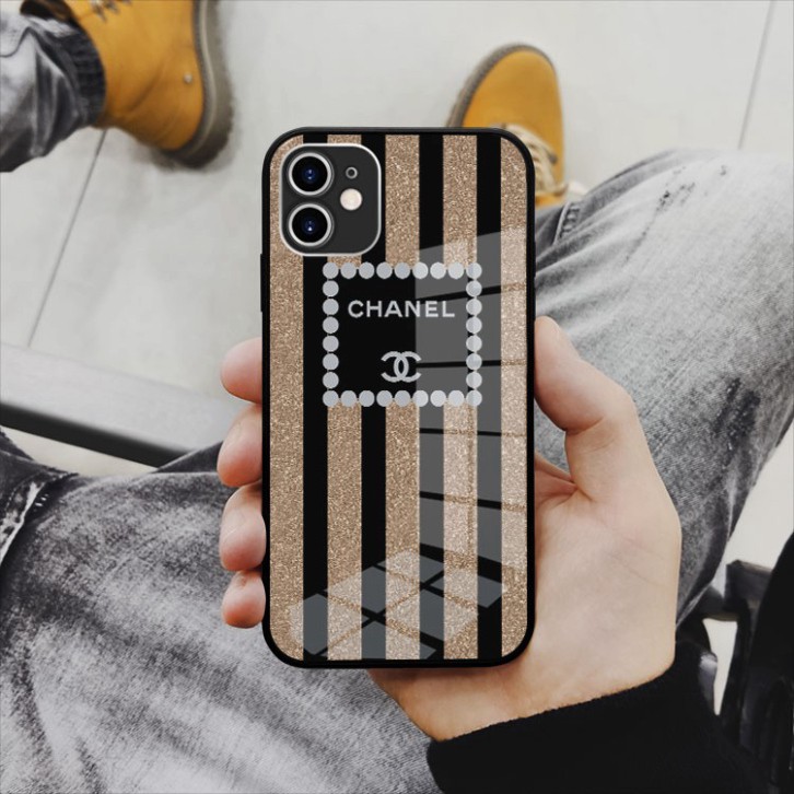 Ốp kính cường lực hình logo Chanel tao nhã riêng mình Iphone OK-JC20210032