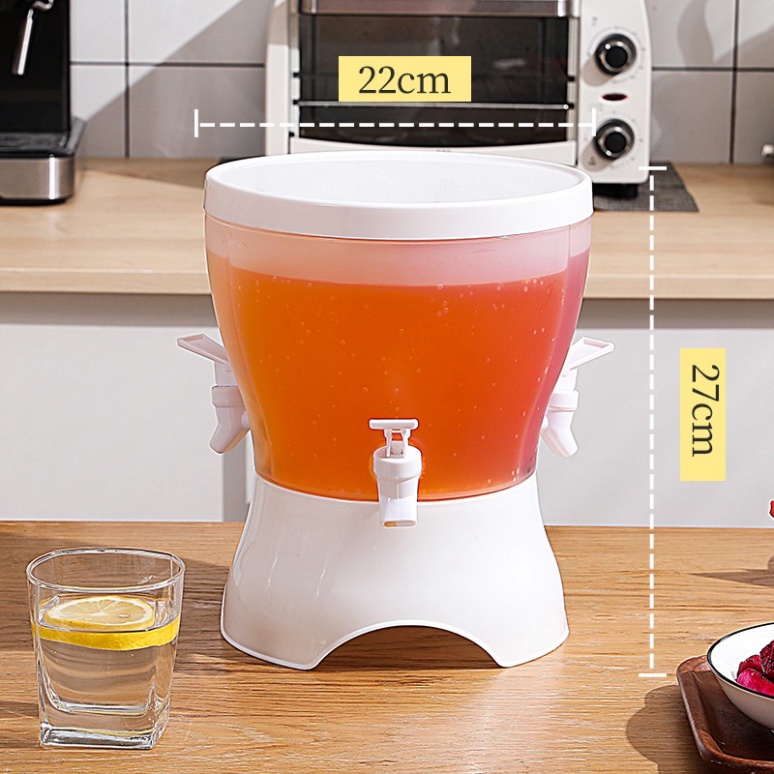 Bình Nước 5.2l Trong Xuốt Có Đế🍀FREESHIP🍀Bình Nước Có Vòi Để Tủ Lạnh Tiện Dụng Cao Cấp