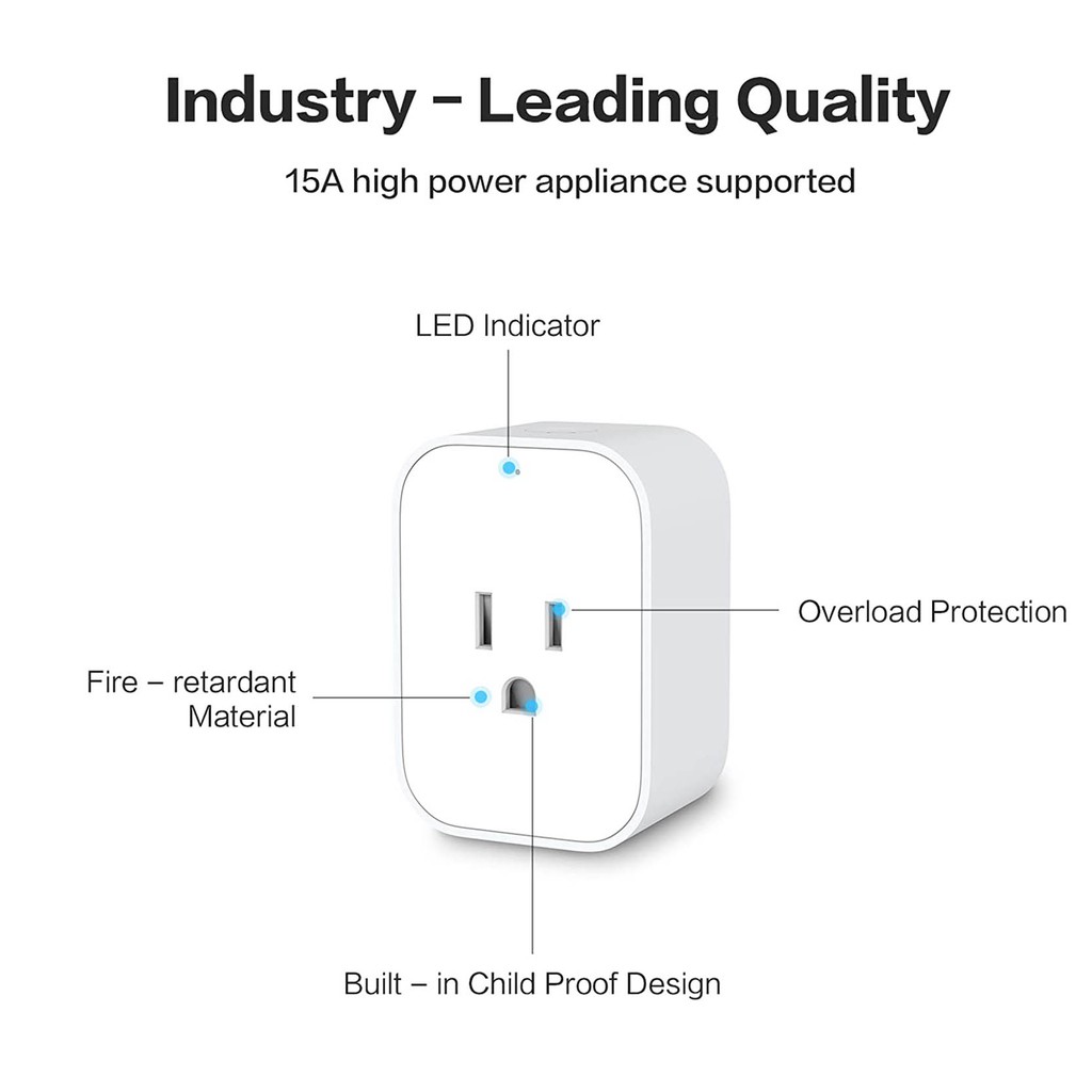 Ổ cắm điện thông minh tiêu chuẩn Mỹ Aqara Smart Plug (US) ZNCZ12LM - Hàng Chính Hãng BH 12 Tháng