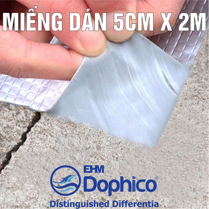 (5cm x 2m) Miếng dán chống thấm Misha rộng 5cm x dài 2m – Băng keo chống thấm dột – Bịt rò rỉ ống nước