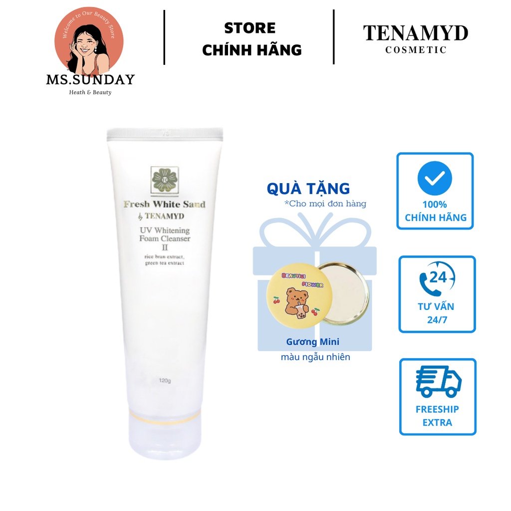 Sữa rửa mặt trắng da dành cho da khô và nhạy cảm - FWS by Tenamyd - Whitening Foam Cleanser II