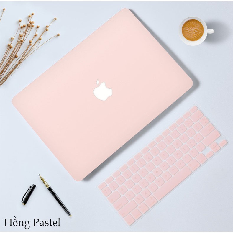 COMBO Ốp + Phủ phím cho Macbook cùng màu (Tặng Kèm Nút Chống Bụi + Bộ kẹp chống gãy sạc)