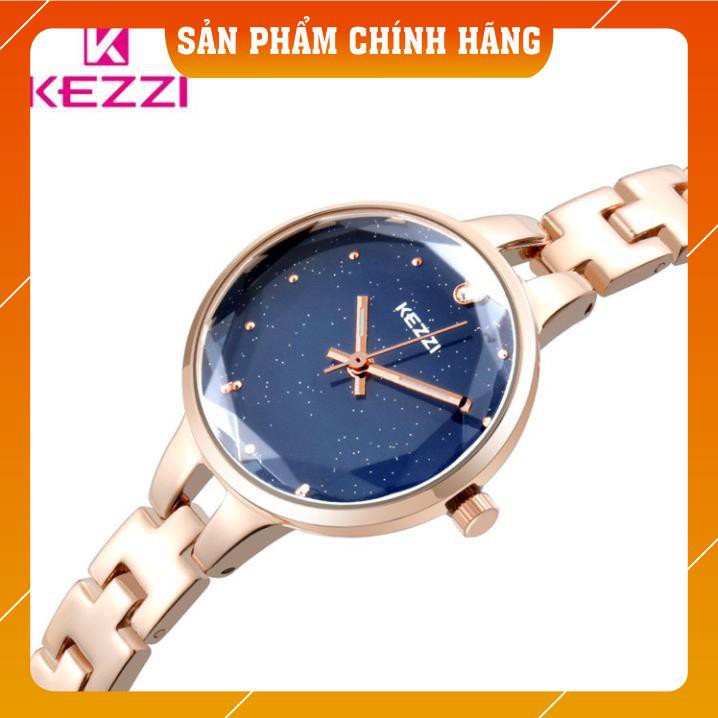 Đồng hồ nữ Kezzi kw1700 hàng chính hãng dây kim loại mặt kim tuyến