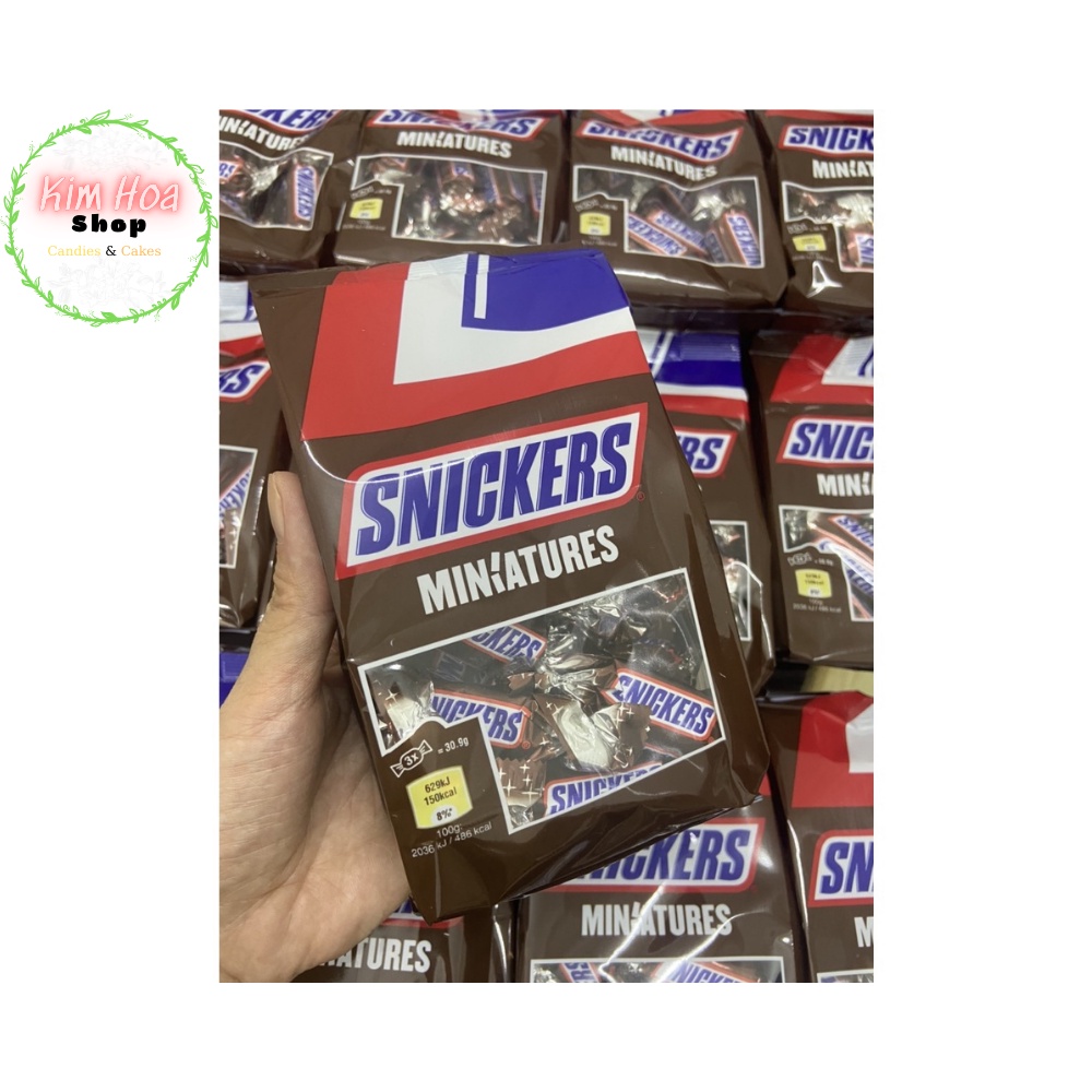 Kẹo SÔ-CÔ-LA nhân Bơ Lạc Snickers MADE IN GERMANY