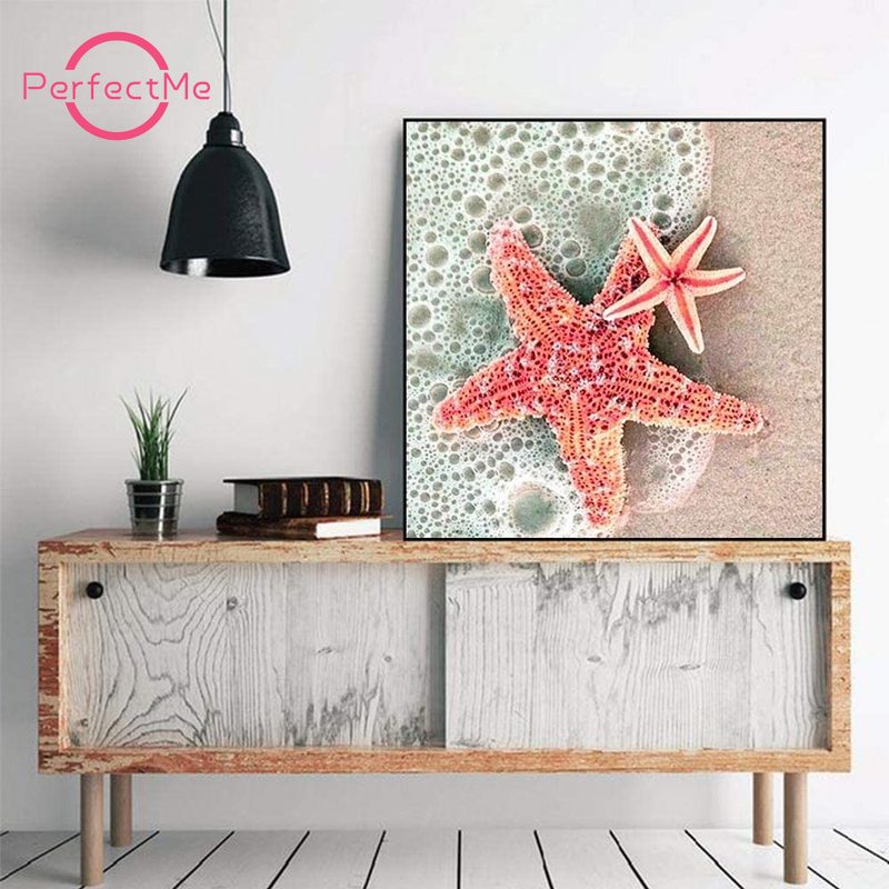 Bộ Tranh Đính Đá 5D Tự Làm 30 x 30 CM 4 Họa Tiết Trang Trí Nhà Cửa