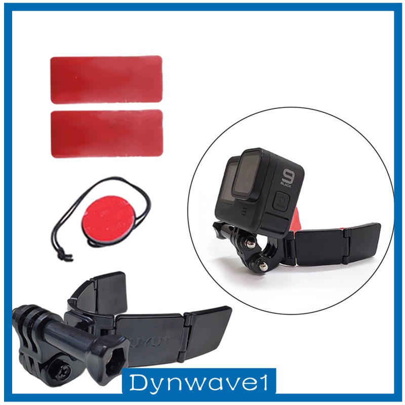 [DYNWAVE1] Flodable Motorcycle Helmet Chin Mount Kits Compatible with   9 8 7 6 5 4 Sports Camera Accessories