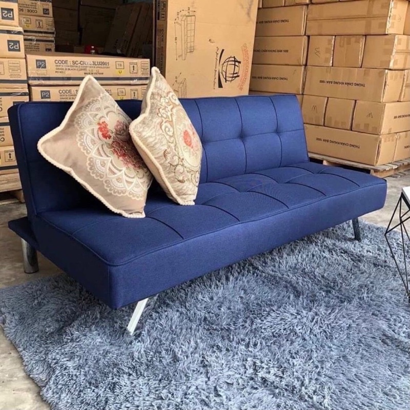 Ghế sofa giường nằm gấp gọn cao cấp chính hãng giá rẻ chất vải mịn êm ái chân ghế inox chịu lực tốt