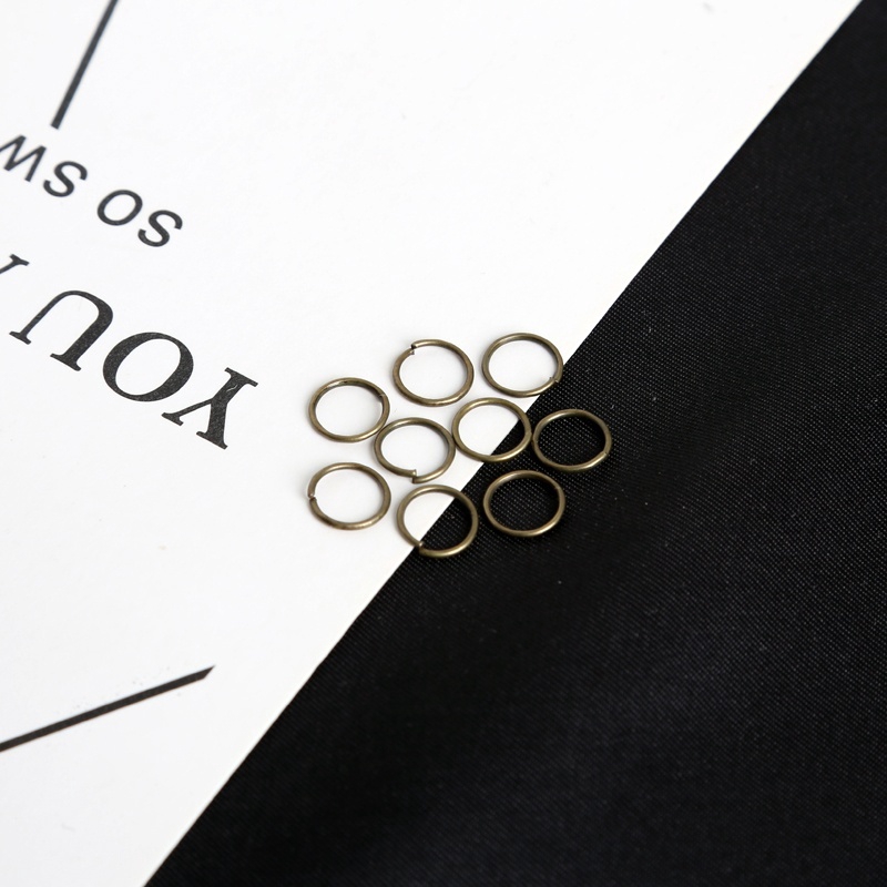 Set 200 khoen tròn bằng kim loại dùng để làm trang sức thủ công