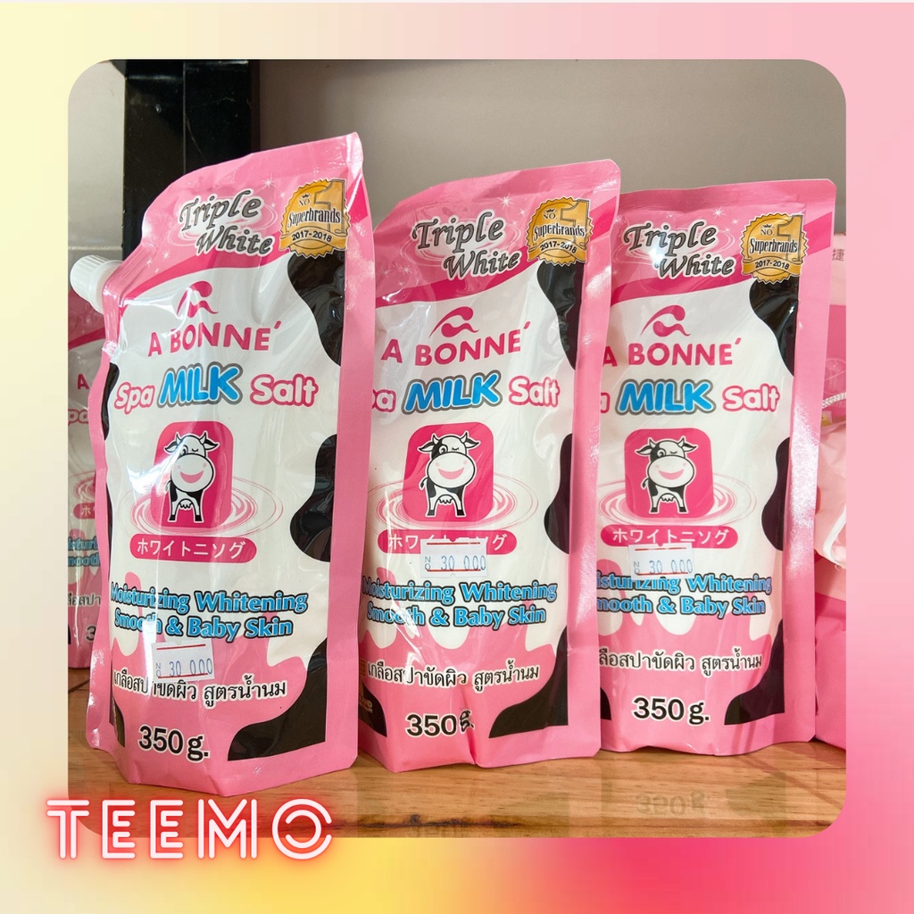 Muối tắm sữa bò tẩy tế bào chết A Bonne Spa Milk Salt Thái Lan 350gr(Chính hãng) | WebRaoVat - webraovat.net.vn