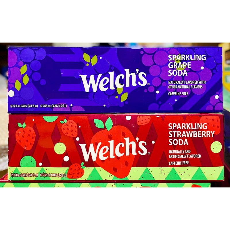 Thùng nước ngọt Mỹ Welch's Soda và Mix 🇺🇸