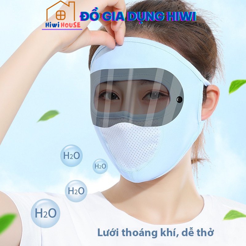Khẩu trang vải Ninja có kính bảo hộ tiện lợi