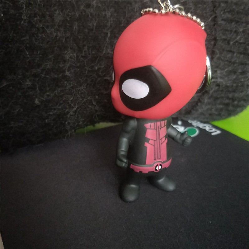 Móc Khóa Hình Nhân Vật Deadpool 3d Hoạt Hình Bằng Pvc