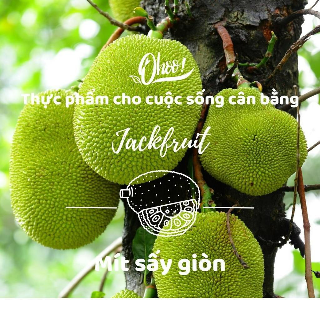 Mít Sấy Giòn Ohoo Thơm Ngon Tự Nhiên, Trái Cây Sấy Đồ Ăn Vặt Healthy