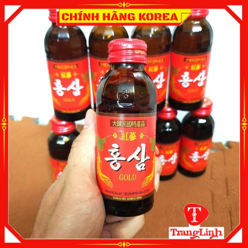 Nước hồng sâm hàn quốc hộp 10 chai x 100ml - Nước sâm chính hãng Hanbo - tranglinhkorea