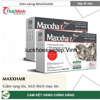 Maxxhair hỗ trợ giảm rụng tóc - Mua 6 tặng 1 bằng tem tích điểm Maxhair