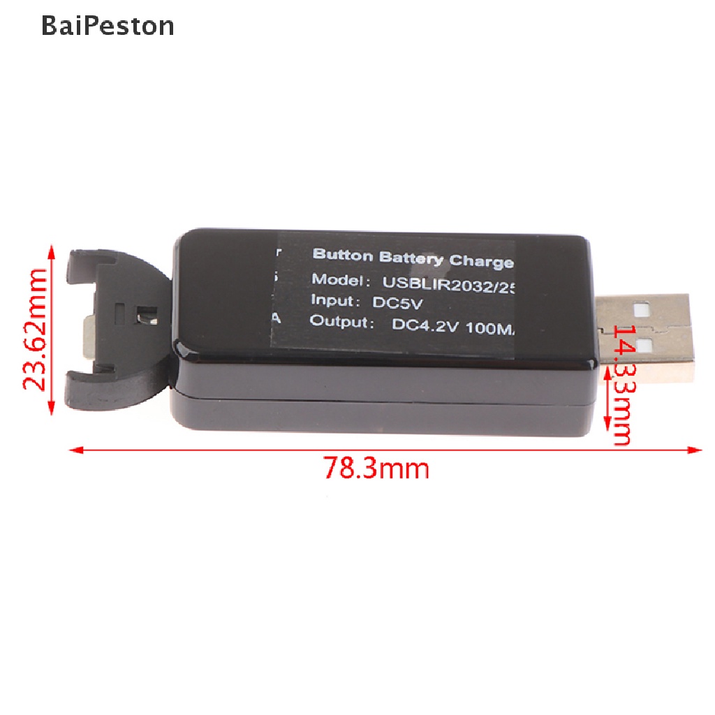 Bộ Sạc Pin Nút 3.6V Cho Pin Lithium Ml2032 Lir2032 Lir2025 Lir2016 ♨Nóng Bỏng