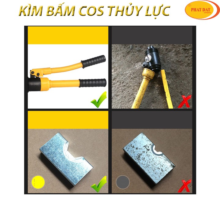 Kìm Bấm Cos Thủy Lực YQK300-Kìm Ép Cốt Thủy Lực YQK300-Bảo hành 6 tháng