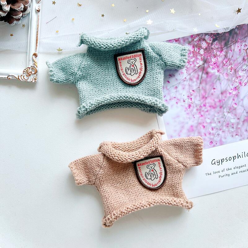 Bộ Quần Áo Sweater Kèm Mũ Hình Gấu Hoạt Hình 20cm Thay Thế Cho Búp Bê DIY