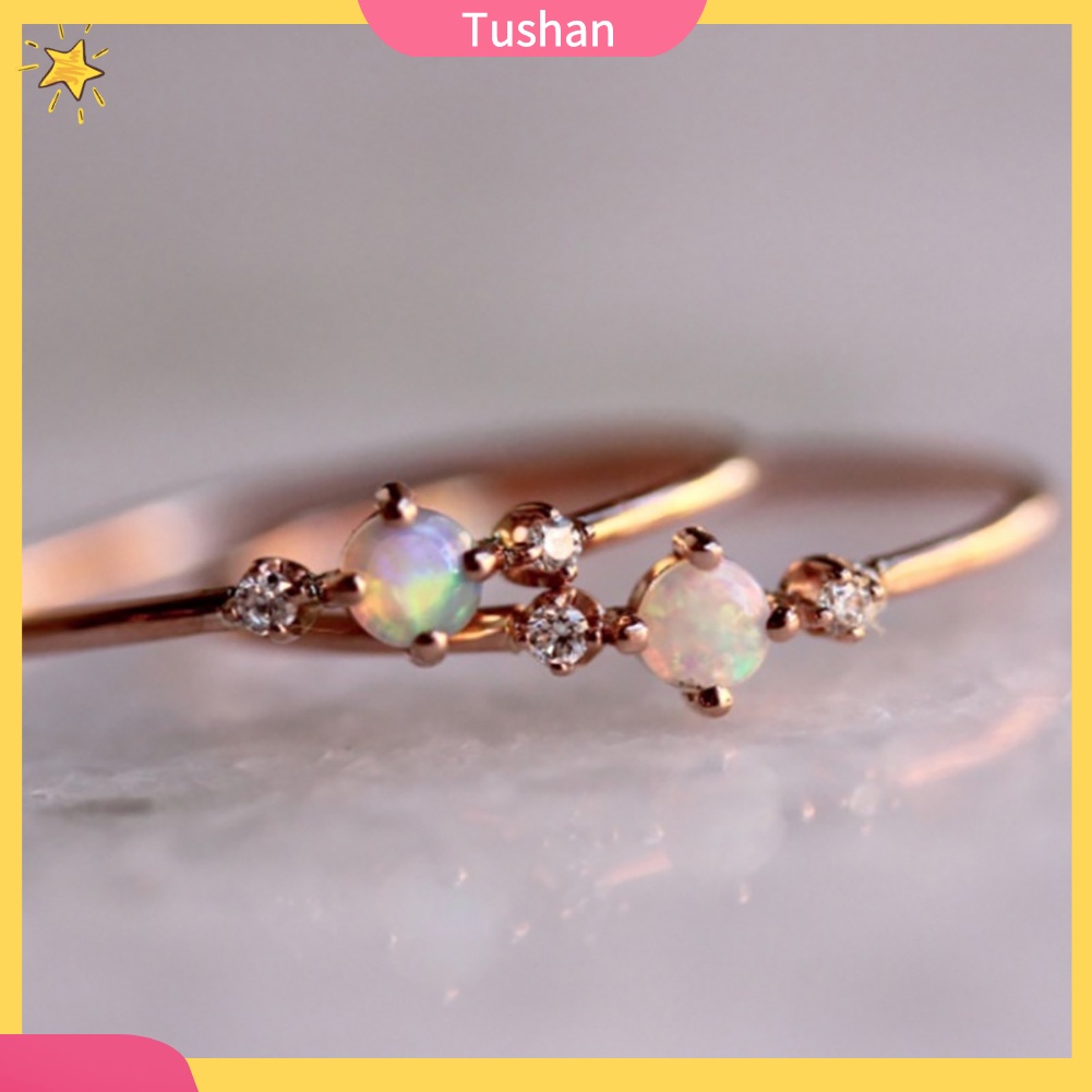 Nhẫn Hợp Kim Đính Ngọc Mắt Mèo Thanh Lịch