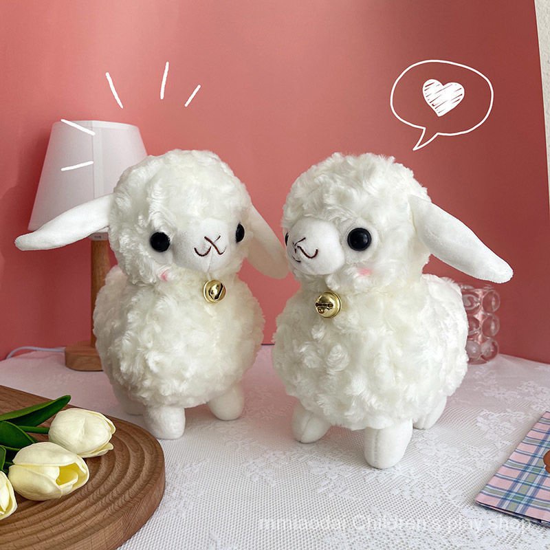 Siêu dễ thương và dễ thương mô phỏng đồ chơi lông cừu -- đồ chơi búp bê alpaca