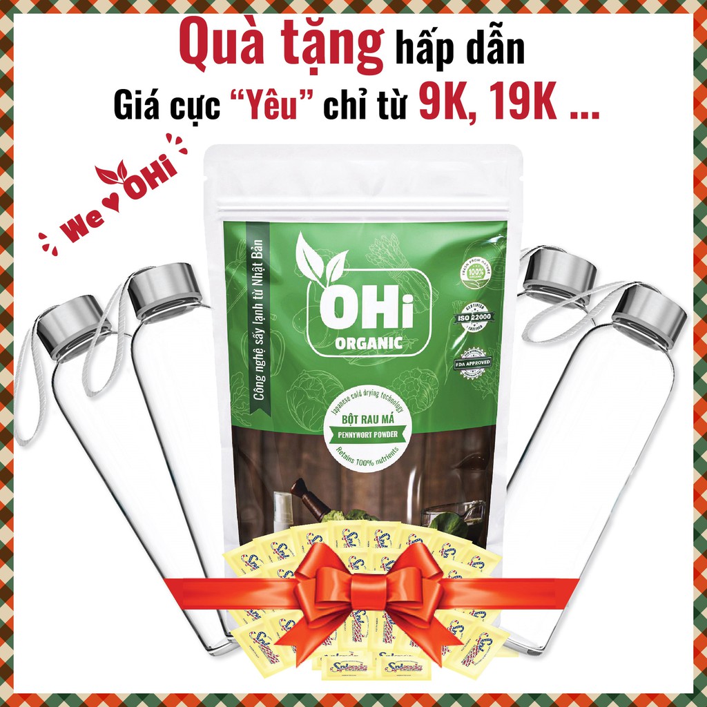 Bột Rau Má Nguyên Chất Organic 100%, Bột Rau Má Sấy Lạnh, Thanh Nhiệt,Mát Gan, Giải Độc Cơ Thể