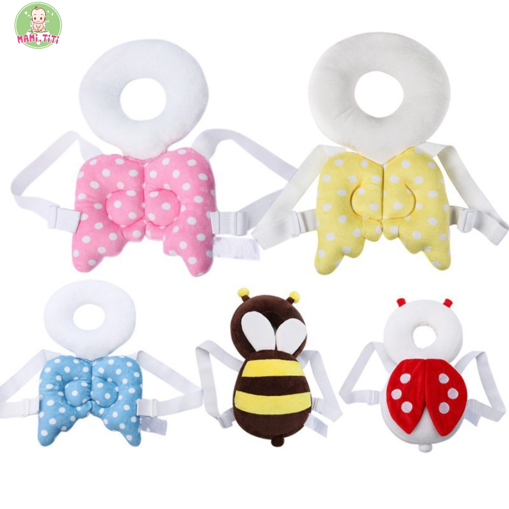 Gối đỡ bảo vệ đầu lưng cho bé tập bò, tập đi hình động vật dễ thương