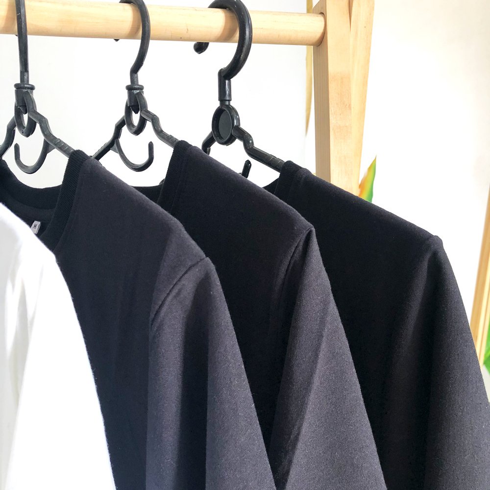 Áo Thun Cổ Tròn Trơn Vải Cotton Phom Rộng Cho Nam Và Nữ Phong Cách Thể Thao Unisex