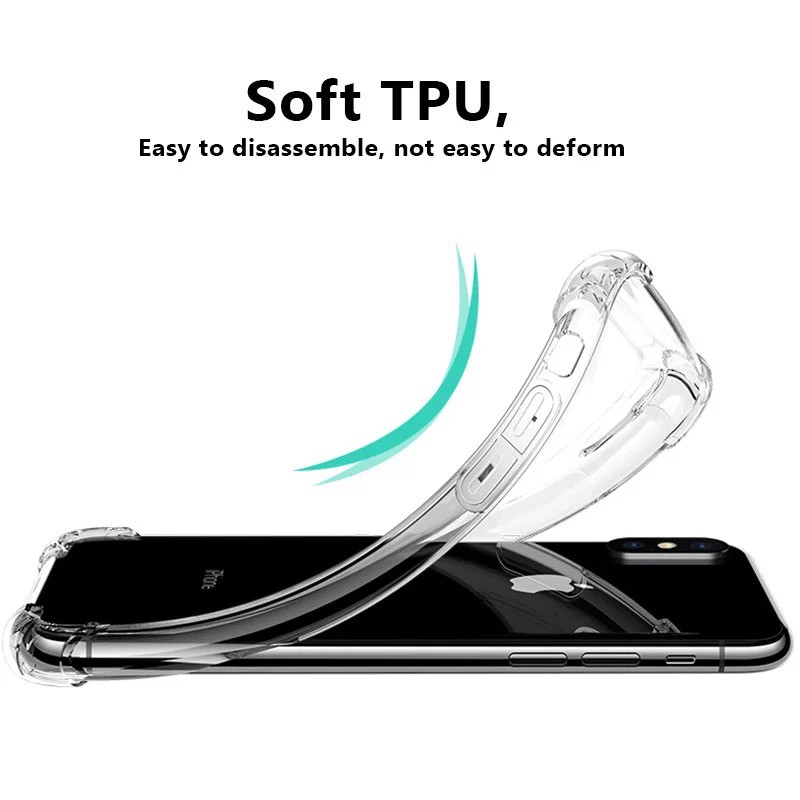 Ốp điện thoại mềm trong suốt cho iPhone 6 6s 7 8 Plus X XS max XR 5 5s SE