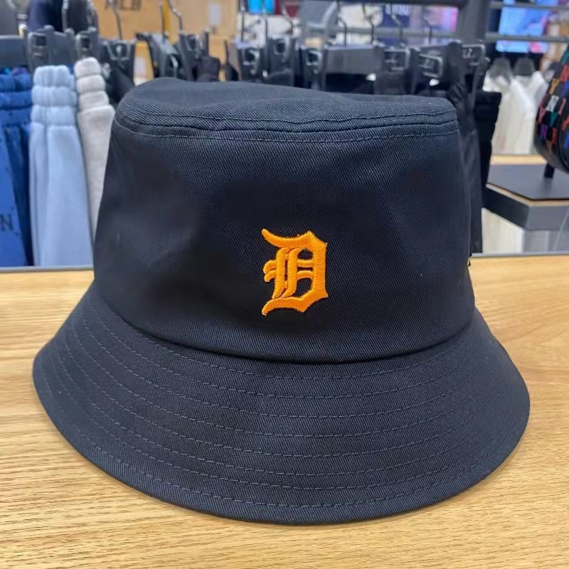 Mũ Bucket Unisex Màu Trơn Thêu Hình Hổ Thời Trang Đi Biển Mùa Hè