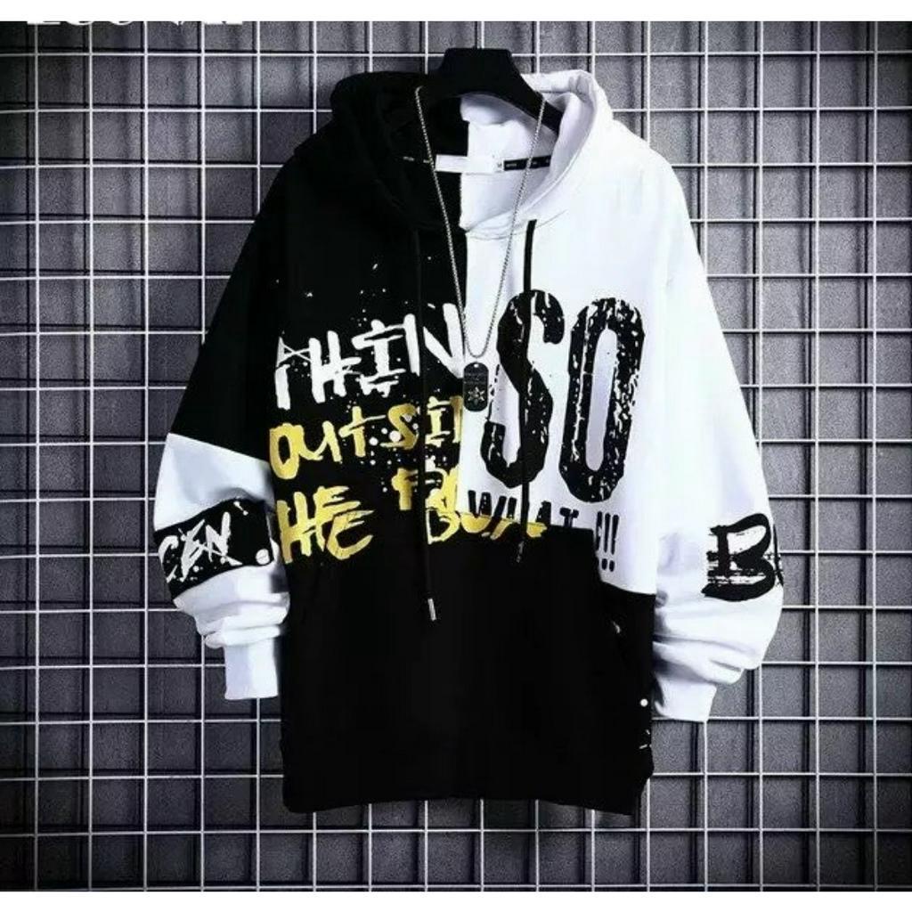 [FREESHIP]Áo Khoác HOODIE Nam Nữ SO PHỐI 2 MÀU Chất Vải Dày Dặn Ấm Áp