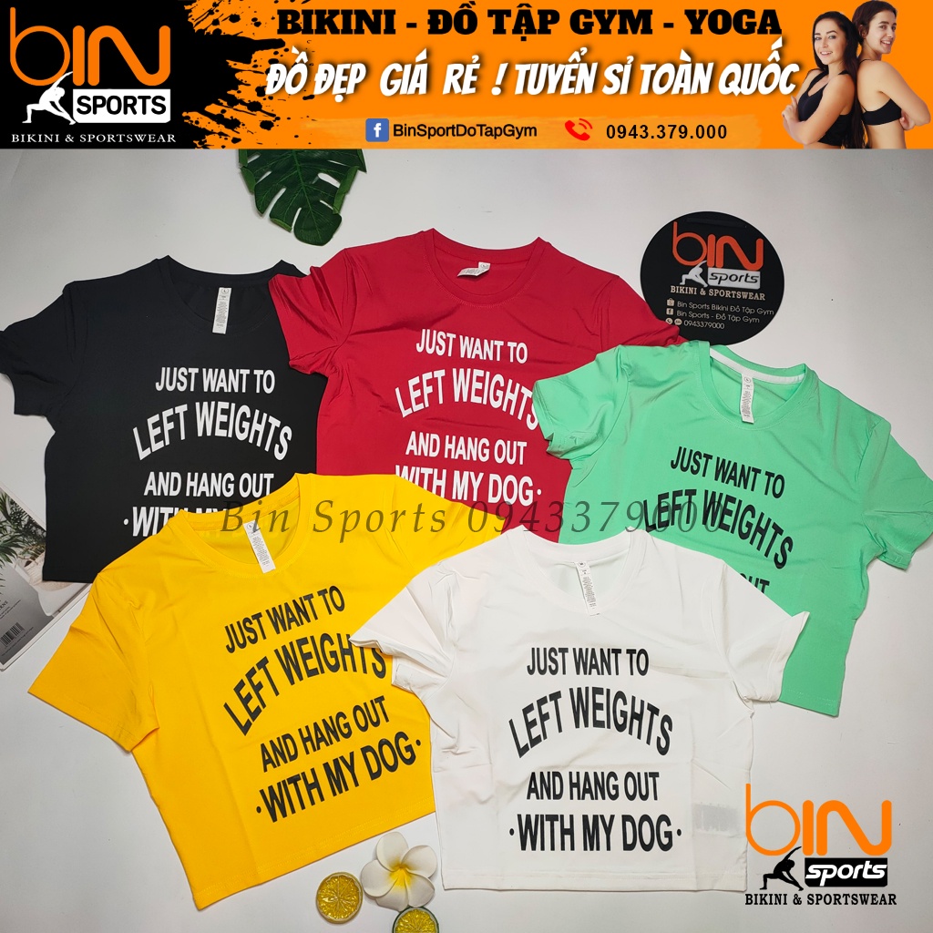 Aó croptop nữ, áo tập yoga, gym, aerobic thể thao Bin Sports A119