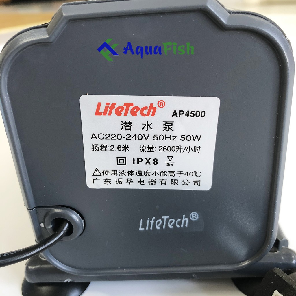 Máy Bơm Nước Lifetech AP4500 Cho Bể Cá Cảnh, Hồ Cá Koi