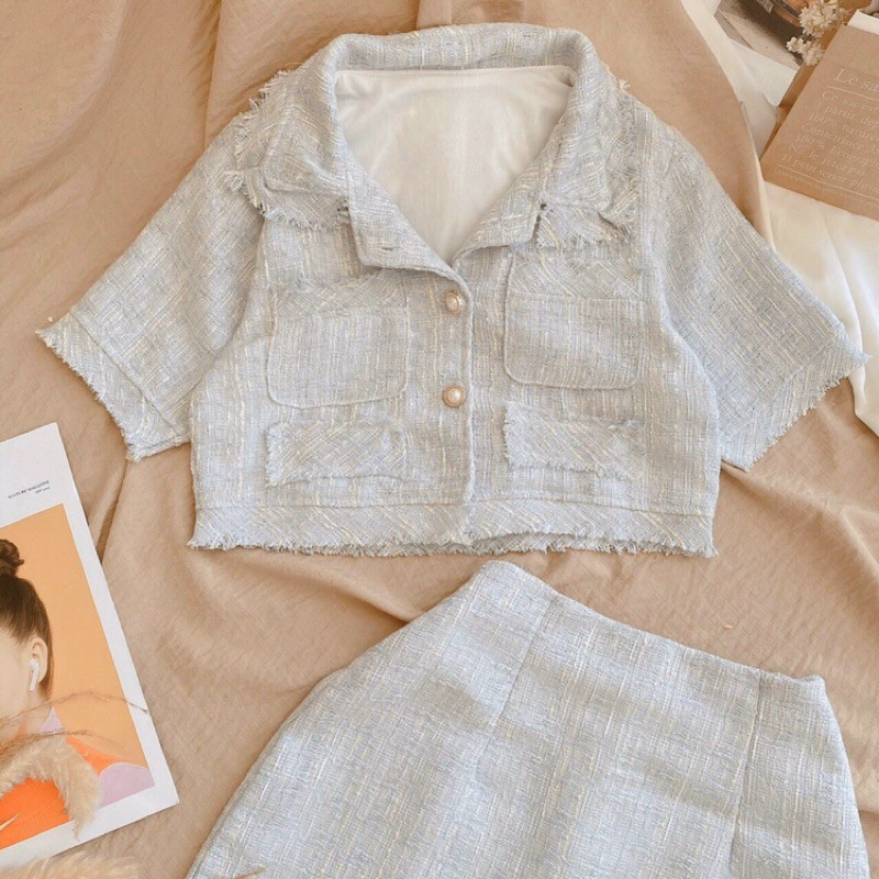 SET BỐ CROPTOP x CHÂN VÁY A 🦋