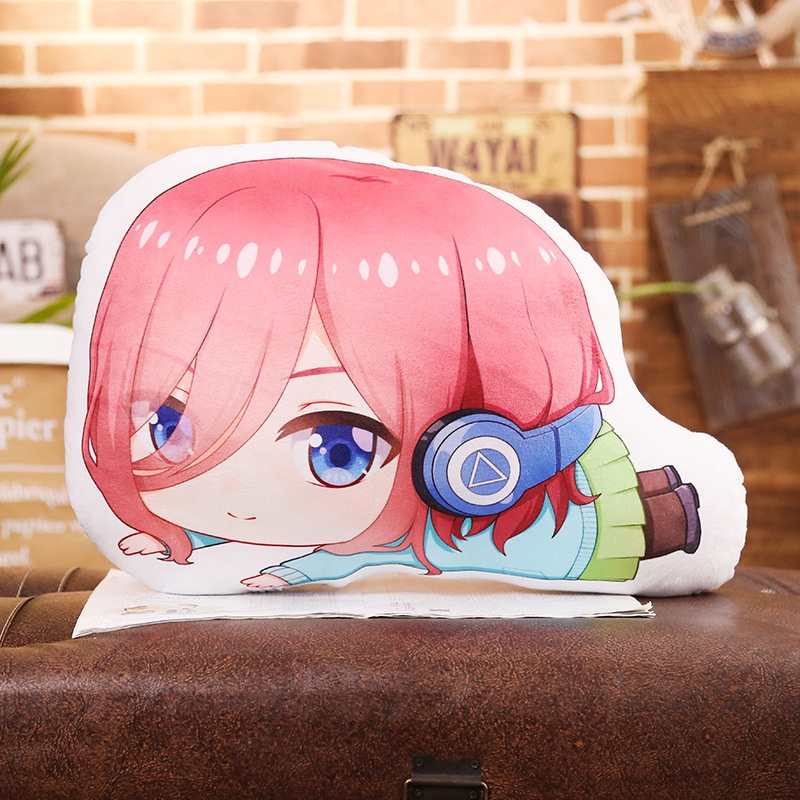 Gối ôm in hình Gotoubun no Hanayome NHÀ CÓ NĂM NÀNG DÂU anime chibi