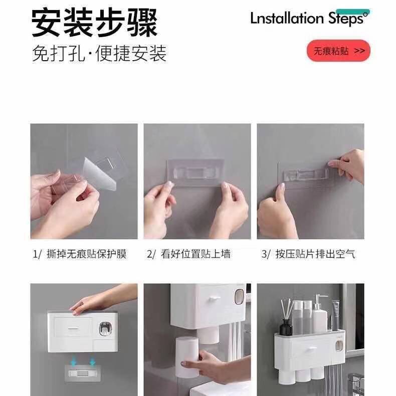 kệ lò vi sóngđời Giá để bàn chải đánh răng miễn phí đấm bóp kem đánh răng tự động | BigBuy360 - bigbuy360.vn