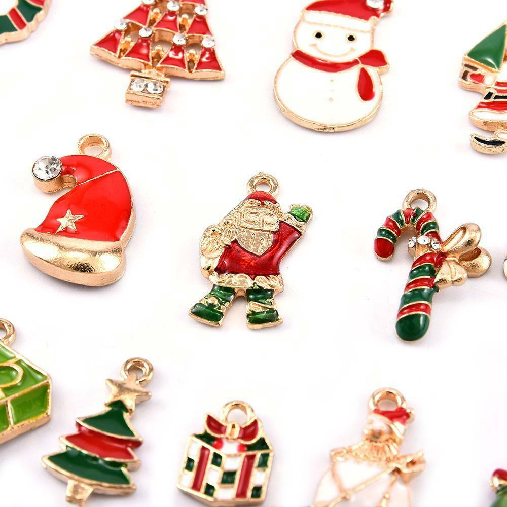 Mặt Dây Chuyền / Khuyên Tai Họa Tiết Giáng Sinh Dễ Thương